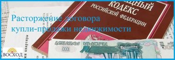 Расторжение договора купли продажи недвижимости Расторжение договора купли-продажи квартиры или дома